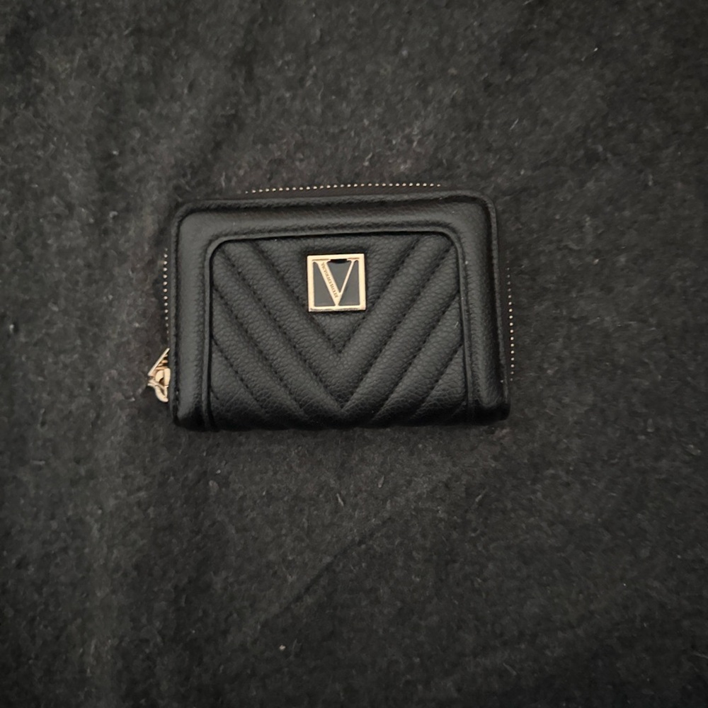 Victoria's Secret Black Quilted Wallet